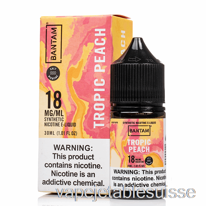 Vape Suisse Pêche Tropique - Sels Bantam - 30ml 48mg